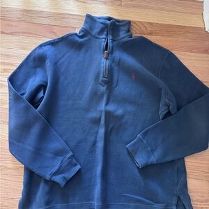 Men's Navy Blue Half-Zip Sweater